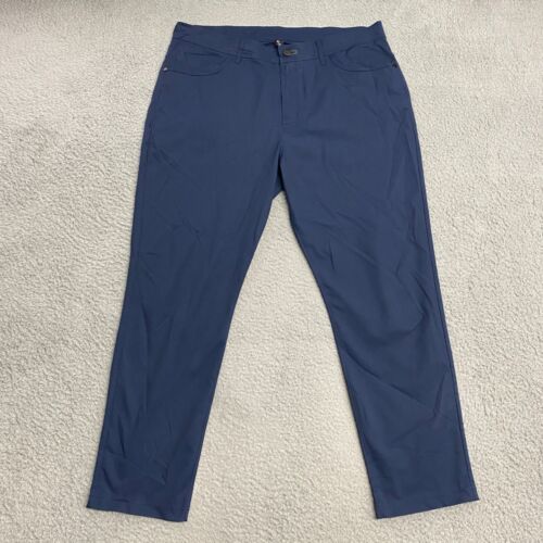 Public Rec Work Day Pants Mens 36 Blue Straight Leg Performance Actual 36×28