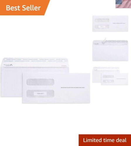 500 1099 NEC Tax Form Envelopes, Fits 3 Part 1099 NEC 2024 Forms, 3 13/16’’ x…