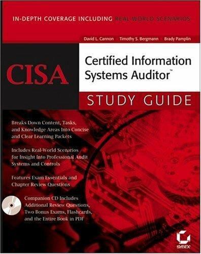 Cisa Certified Information Systems Auditor Study Guide by Cannon, David L.