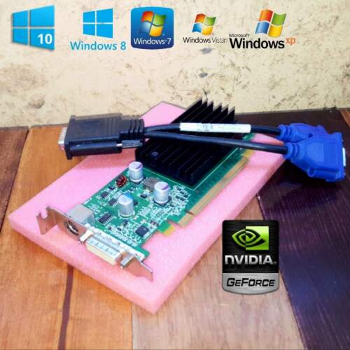 HP Compaq 6300 Pro SFF Small Form Factor PC GeForce VGA Dual Monitor Video Card