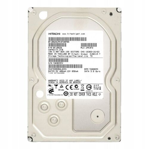 Hitachi UltraStar HUA722020ALA331 2TB 7200RPM 32MB Cache 3Gbps 3.5″ SATA