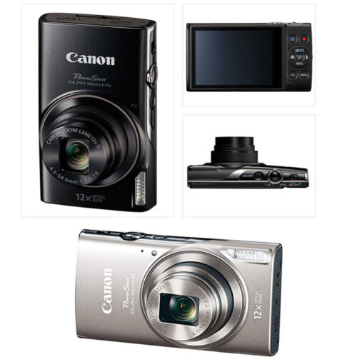 Canon PowerShot ELPH 360 HS Digital Camera – Black – US Model, NEW, SHIPS TODAY!