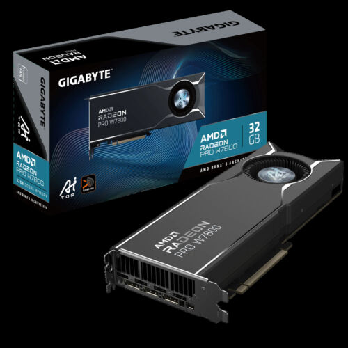 Gigabyte AMD Radeon PRO W7800 AI TOP 32GB GPU  Graphics card