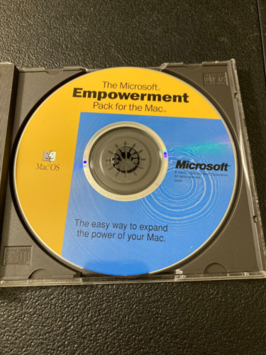 Microsoft Empowerment Pack for Mac OS 1996 CD Rare Nostalgic