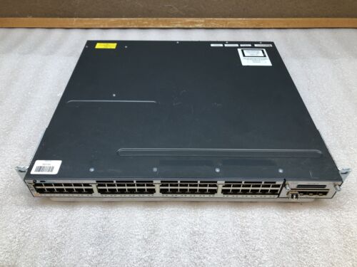 Cisco Catalyst 3750-X C3KX-NM-1G WS-C3750X-48P-S V02 PoE+ Network Switch