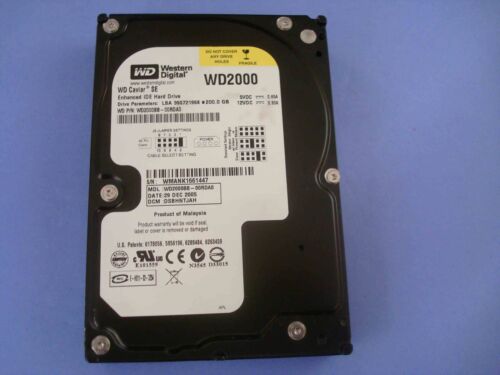 Western Digital Caviar 200 GB,Internal,7200 RPM,3.5″ (WD2000JBRTL) HDD – NEW