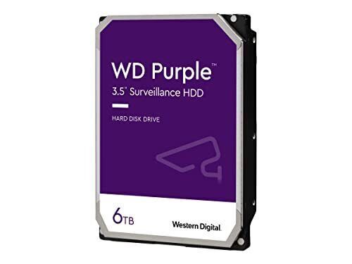 WD Purple 6TB Internal Hard Drive 256MB 5400 RPM Surveillance HDD 3.5″ WD64PURZ