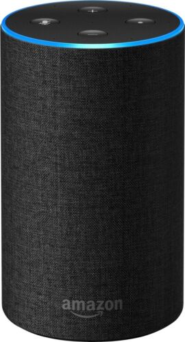 NEW Amazon Echo 2nd Gen Smart Speaker with Alexa Charcoal Fabric Bluetooth Wi-Fi