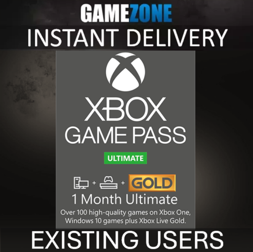 1 Month Xbox Game Pass Ultimate Live Gold Membership – Existing Users