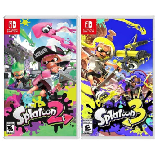 Splatoon 2 & 3 – Nintendo Switch New Sealed Bundle (2017 Multiplayer Shooter)