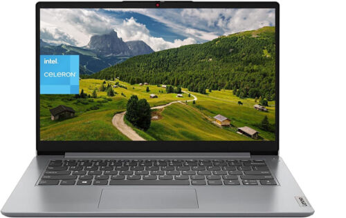 Lenovo 2024 Newest IdeaPad 1 Laptop 14″HD Intel Celeron N4020 4GB RAM,128GB eMMc