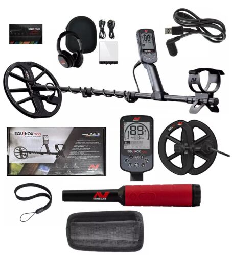 Minelab Equinox 700 Multi-Frequency Metal Detector Waterproof Bundle for Adults