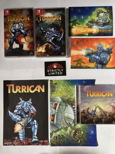 Turrican Anthology Vol 1 & 2 – Switch – Strictly Limited Games + CD & Extras New