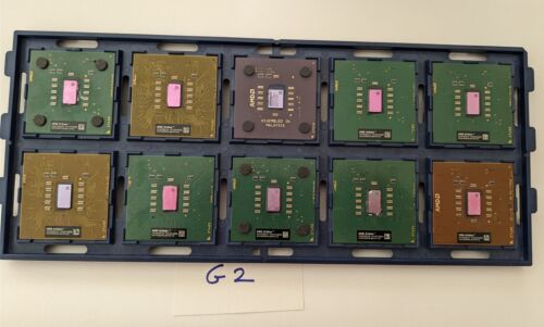 AS-IS Lot of 10 Failed AMD Athlon SOCKET 462/A CPUs for Parts/Repair/Scrap G2