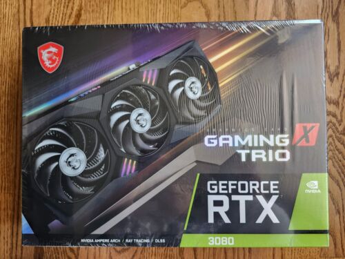 MSI GeForce RTX 3080 10GB Gaming X Trio GPU | 1yr Warranty, Fast Ship!