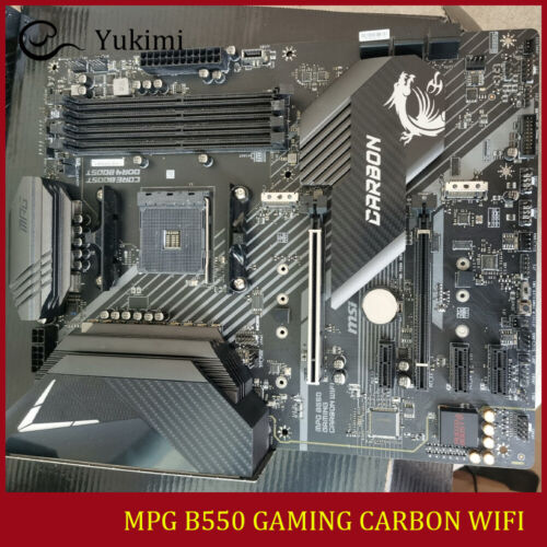 FOR MSI MPG B550 GAMING CARBON WIFI DDR4*4 128GB HDMI DisplayPort Motherboard