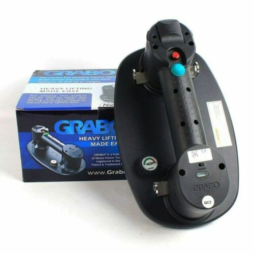 GRABO Nemo Electric Vacuum Suction Cup Lifter W/ 375 lb Capacity FREE SHIP NEW