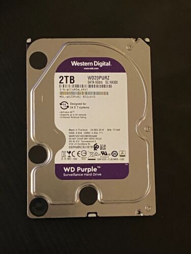 Western Digital Purple 2TB,Internal,5400 RPM,3.5 inch (WD20PURZ/X) Hard Drive