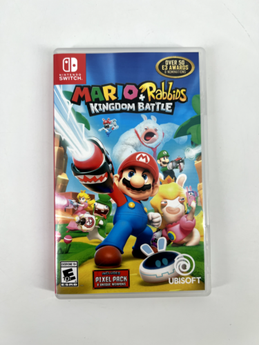 Mario + Rabbids Kingdom Battle Pixel Pack Nintendo Switch w/ Case & Artwork