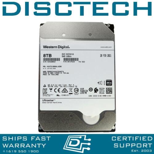 8TB SAS Hard Drive HGST HUH721008AL4200 ST8000NM0075 WD Dell HP JBOD Server New