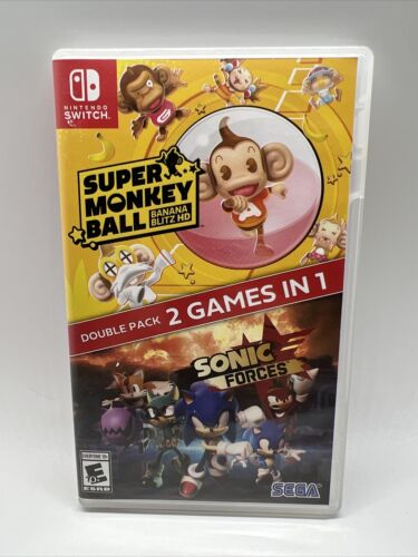 Sonic Forces + Super Monkey Ball: Banana Blitz (Nintendo Switch) 2 Games in 1