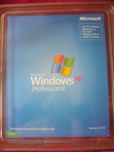 Microsoft Windows XP Professional Full MS WIN PRO =SEALED IN PLASTIC CONTAINER=