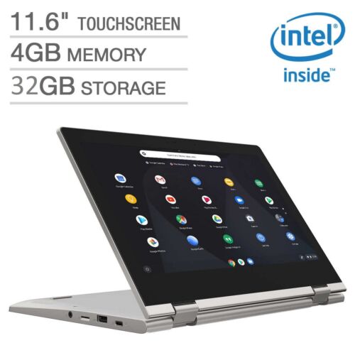 Lenovo C340 11.6″ HD IPS Touch N4000 1.1GHz 4GB 32GB eMMC 2in1 Chromebook Grey