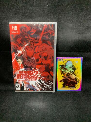 No More Heroes 2: Desperate Struggle with Card #254 (Nintendo Switch) BRAND NEW