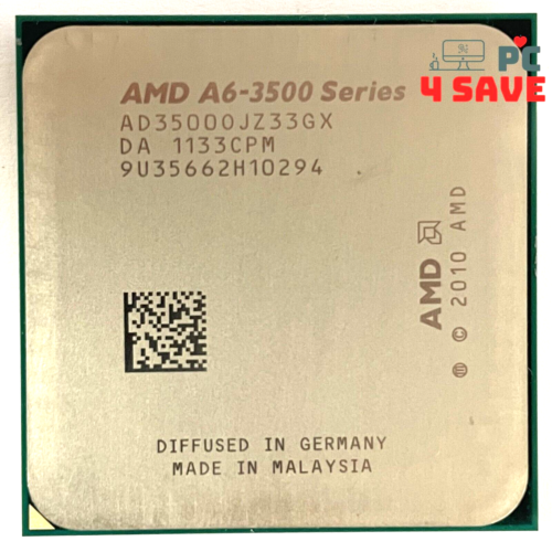 AMD A6-3500 2.10GHz 3-Core Socket FM1 Desktop CPU Processor AD3500OJZ33GX 65W