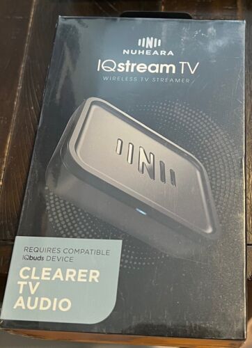 IQstream TV Audio Streamer Hear TV Better by Nuheara Qualcomm aptX Low Latency