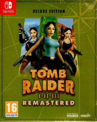 Tomb Raider 1 2 3 Remastered: Deluxe Edition for Nintendo Switch