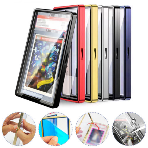 1-5X PSA Magnetic Slab Case Protector For Graded Cards | Stackable Metal Bumper