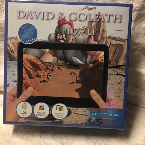 Interactive AR David & Goliath Augmented Reality Puzzle 126 Pieces 4D New Sealed