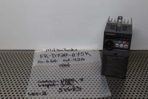 Mitsubishi FR-E520-0.75K Inverter 0.75kW Used With Warranty See All Pictures