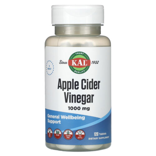 KAL Apple Cider Vinegar 120 Tablets Vegetarian