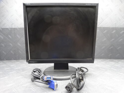 NEC 17in LED Monitor Display w/ AccuSync LCD73VX + VGA / Power Cables