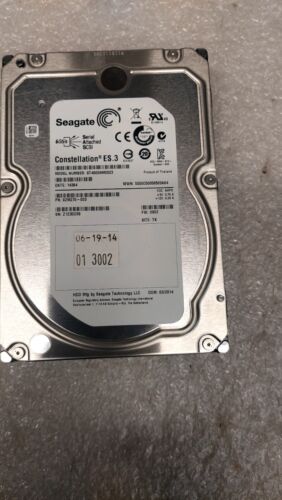 Seagate ST4000NM0023 4TB, 7200RPM, 3.5 inch Internal Hard Drive SAS