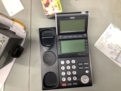 NEC DTL-12D-1 BK TEL DT300 Phone DLV(XD)Z-Y(BK) Black