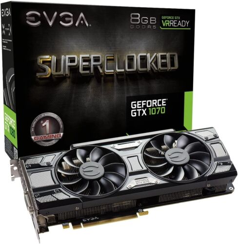 EVGA GeForce GTX 1070 SC GAMING  08G-P4-5173-KR ACX 3.0 Black Edition, 8GB GDDR5