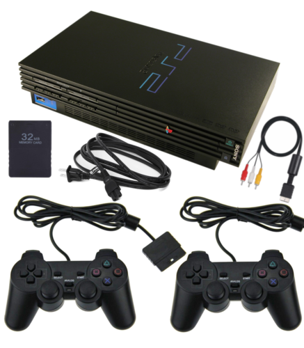 GUARANTEED Fat Playstation 2 Console PS2- 2 BRAND NEW Controllers PS1 Compat G