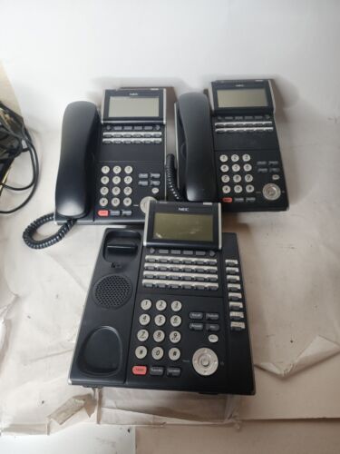 Lot Of NEC 690004 ITL-24D-1(BK)TEL – ILV(XD)Z-Y(BK) DT700 SERIES IP PHONE BLACK