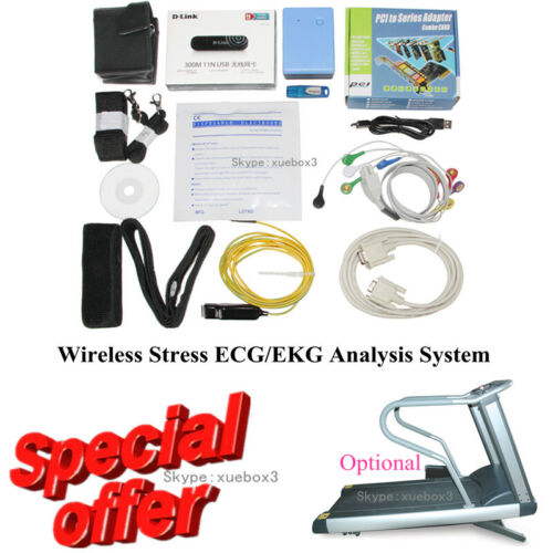 CONTEC 8000S Stress ECG Systems,wireless Exercise 12 Leads ECG Recorder Software