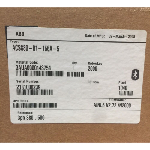 1PC NEW ABB inverter ACS350-03E-15A6-4 Via DHL or FedEX