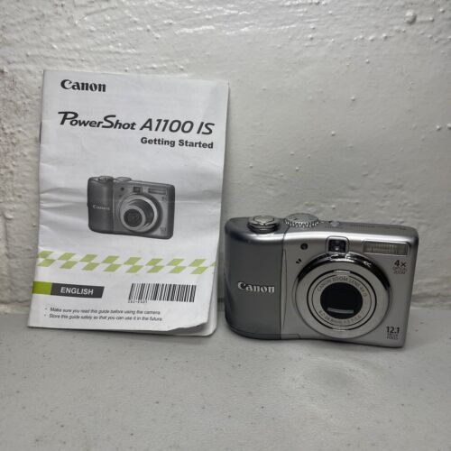 Canon PowerShot A1100 IS 12.1MP Digital Camera Tested Works Read Description!