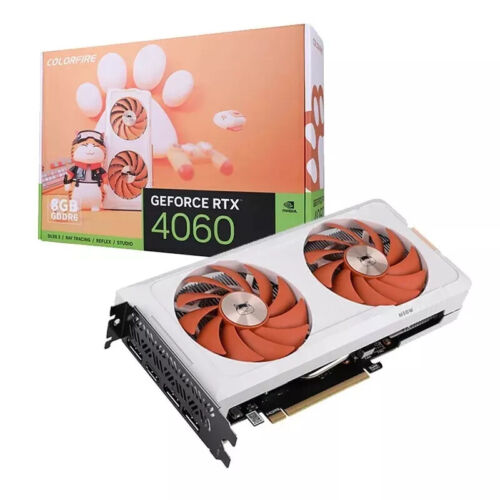 COLORFIRE GeForce RTX 4060 Meow 8GB GDDR6 Graphics card GPU For Ganming