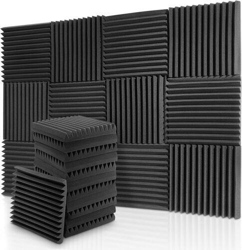 Donner 12Pcs 12x12x2″ Sound Proof Acoustic Foam Panel Tiles Wall Studio Record