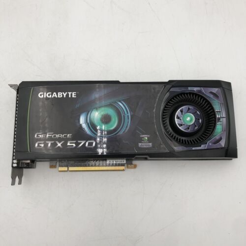 USED NVIDIA.GeFORCE GTX 570 GRAPHICS CARD GV-N570D5-13I-B READ D