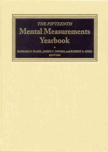 The Fifteenth Mental Measurements Yearbook by Buros Center (English) Hardcover B