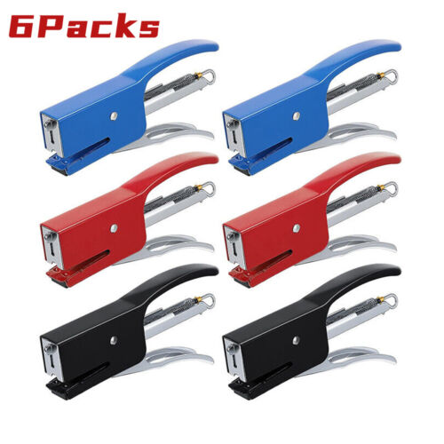 6Pack Handheld Heavy Duty Plier Stapler 50 Sheet Capacity for School Office