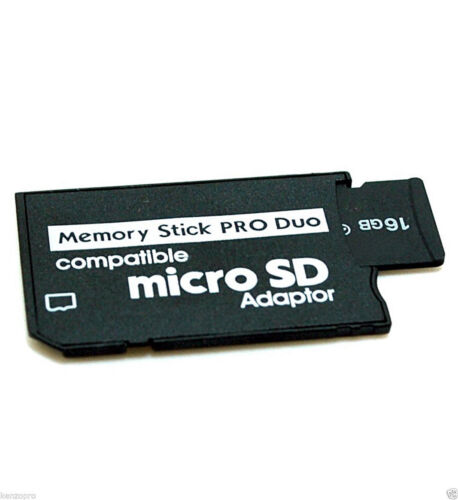 Memory Stick Pro Duo Adapter Micro SD SDHC TF Card Reader Converter Camera PSP